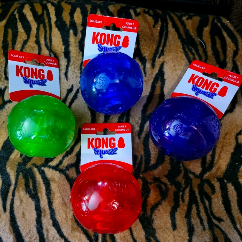 KONG Dog Squeezz Vibrant Ball Xlarge New Ea.